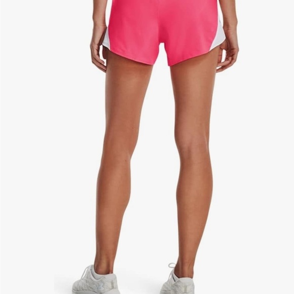 NWT Under Armour Women's Fly by 2.0 Running Shorts Size Large Pink - Picture 2 of 4